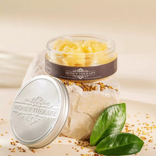 Honey Therapy – Testbőrradír virágporral, zöld alma esszenciával  (200g)
