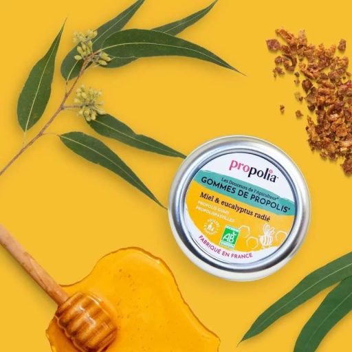 Propolia®  Propolisz gumipasztilla méz és eukaliptusz (45g)