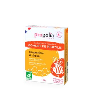   Propolia®  Propolisz gumipasztilla gyömbér és citrom (45 g)
