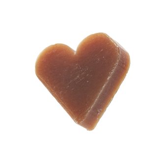   Mini szív formájú bőrradírozó szappan hajdinával – ajándékba vagy utazáshoz (20g)